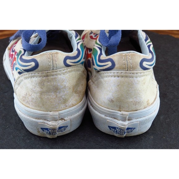 VANS Youth Girls Shoes Size‎ 1 M Beige Skateboarding Fabric - Picture 5 of 8